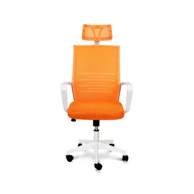 Крісло офісне комп'ютерне на колесах Зум orange Мікс Меблі