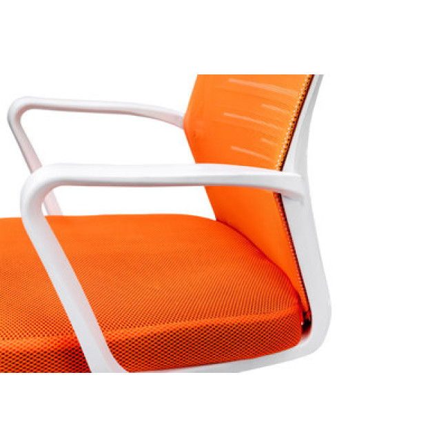 Крісло офісне комп'ютерне на колесах Зум orange Мікс Меблі