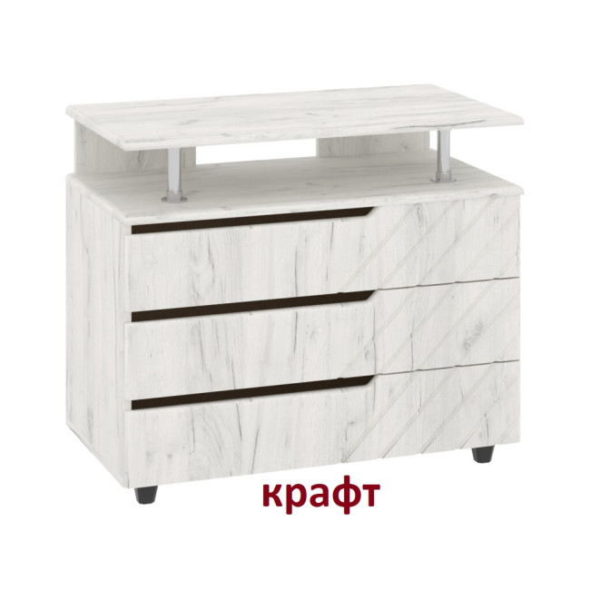 Комод у спальню вітальню передпокій 3 ящики 80/43/69 см К-3 МДФ Пехотін