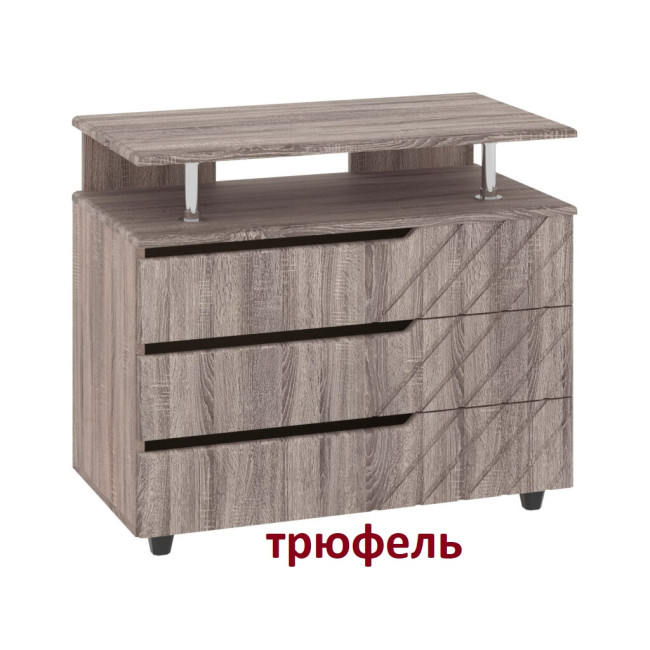 Комод у спальню вітальню передпокій 3 ящики 80/43/69 см К-3 МДФ Пехотін