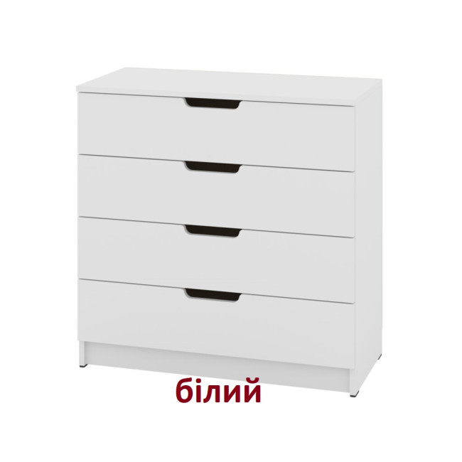 Комод у спальню вітальню передпокій 4 ящики 80/38/80 см К-4 ЄКО Пехотін