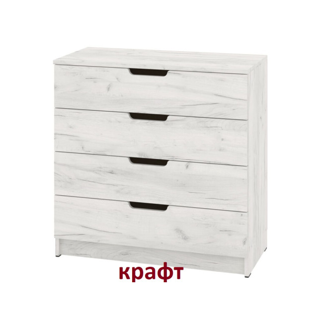 Комод у спальню вітальню передпокій 4 ящики 80/38/80 см К-4 ЄКО Пехотін