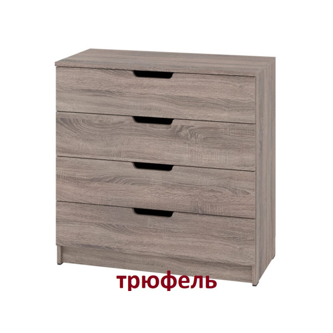 Комод у спальню вітальню передпокій 4 ящики 80/38/80 см К-4 ЄКО Пехотін