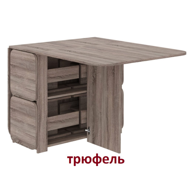 Стіл книжка 7+4 табурета сонома Пехотін