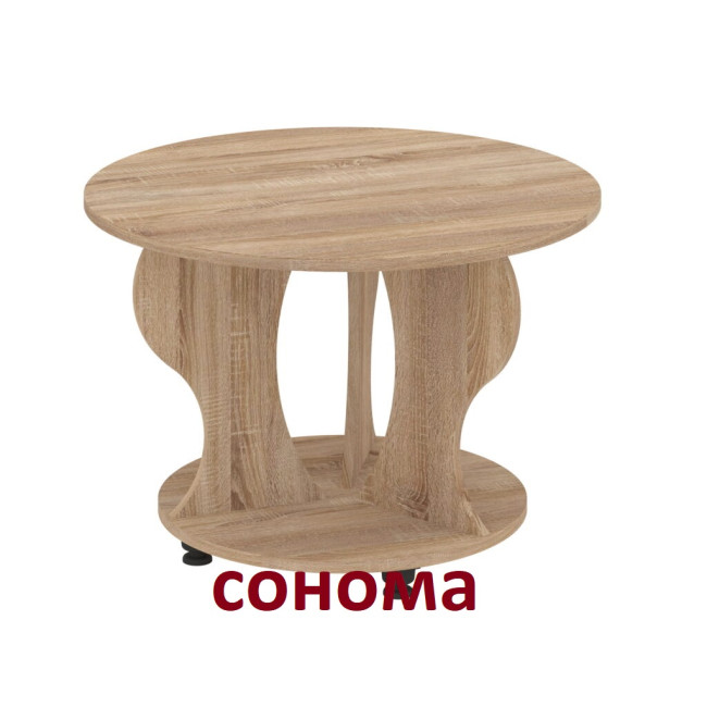 Стол журнальный круглый Пион 70/70 см Пехотин