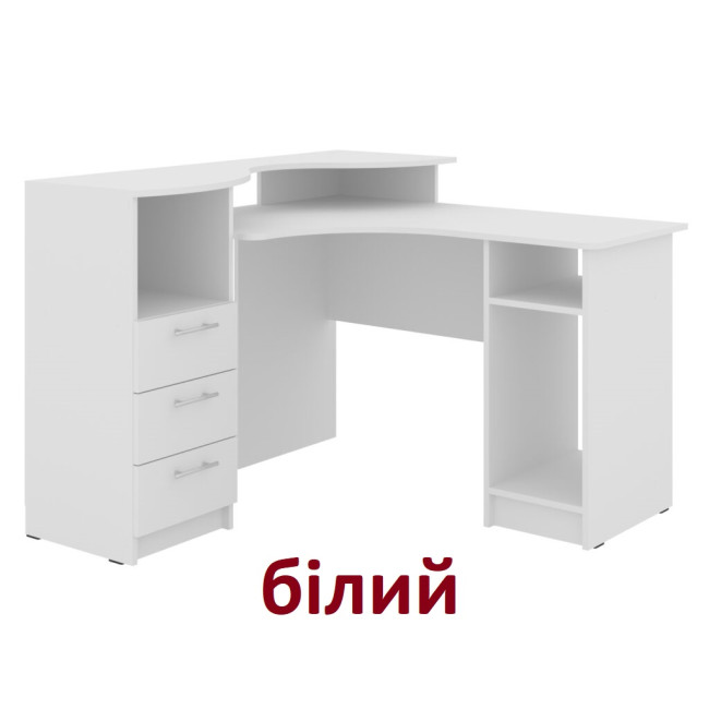 Стіл комп'ютерний кутовий 123/120 см Атрікс Пехотін