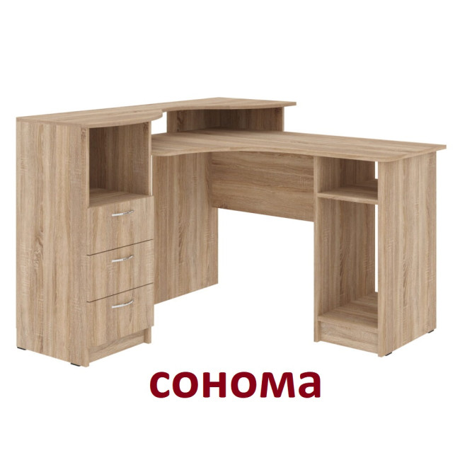 Стіл комп'ютерний кутовий 123/120 см Атрікс Пехотін