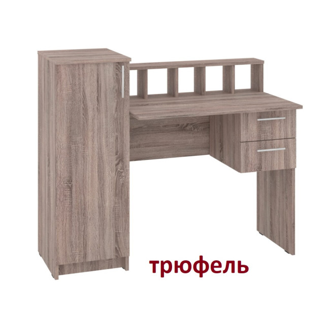 Стіл письмовий офісний для школяра 118 см 1 двері 2 ящики Прага Пехотін