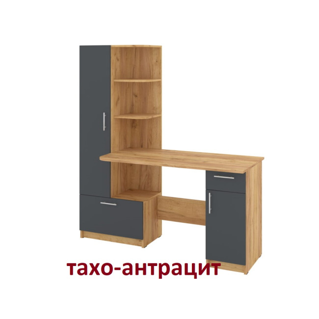 Стіл комп'ютерний письмовий 150 см з шафою Шанс-Л Пехотін
