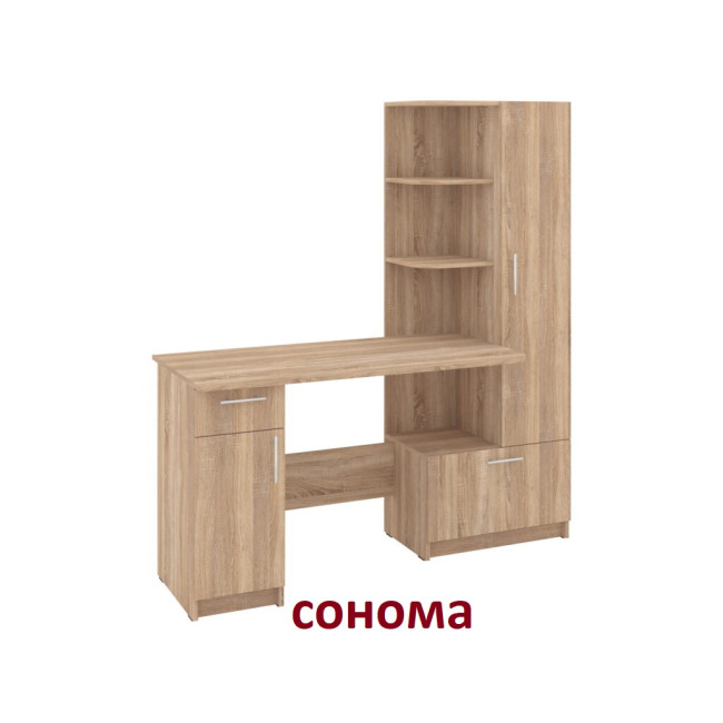 Стіл комп'ютерний письмовий 150 см з шафою Шанс-П Пехотін
