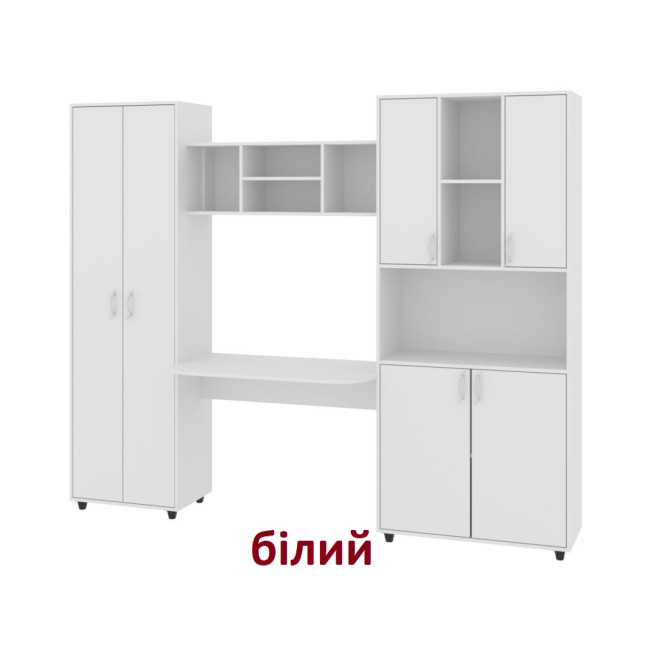 Дитяча стінка з шафою столом 2370 мм Сімба Пехотін